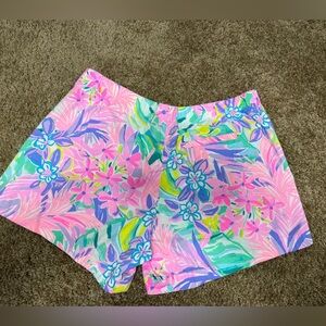 Lilly Pulitzer Pink and Blue Floral Women's Shorts